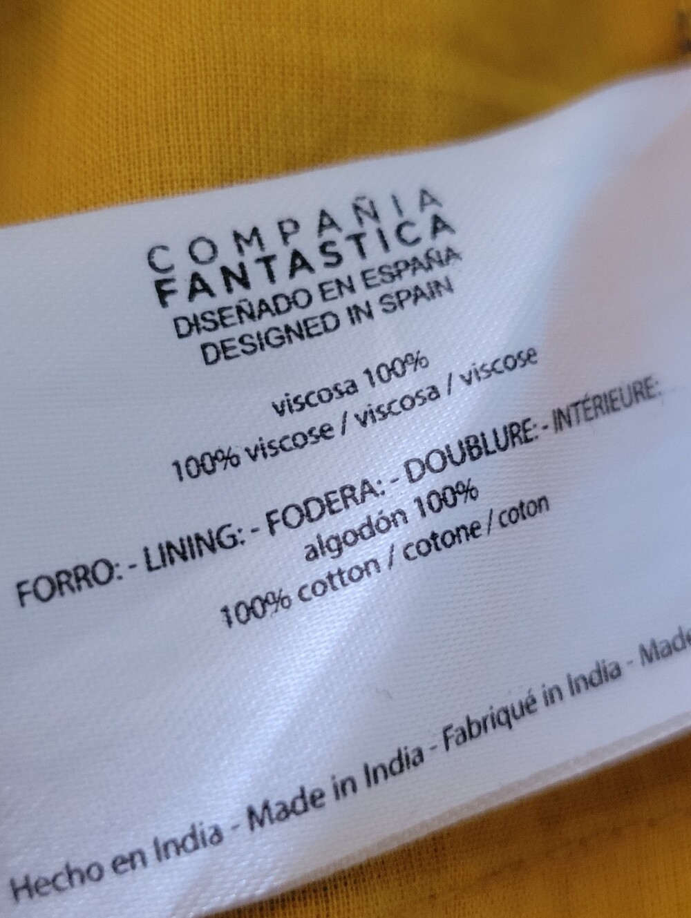 Compania Fantastica Aster Print Wrap Dress Midi Mustard Floral Modcloth NWOT M - Picture 11 of 12